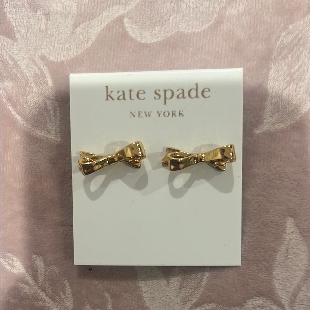Kate Spade Gold Bow Earrings